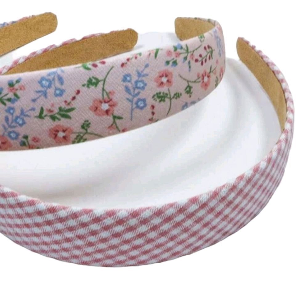 Two Pink Patterned Headbands - Picture 2 of 4